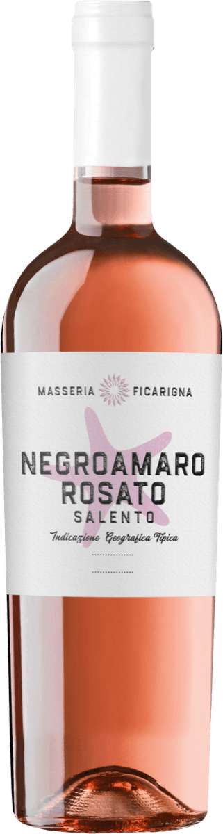 Bottiglia di Negroamaro Rosato Masseria Ficarigna